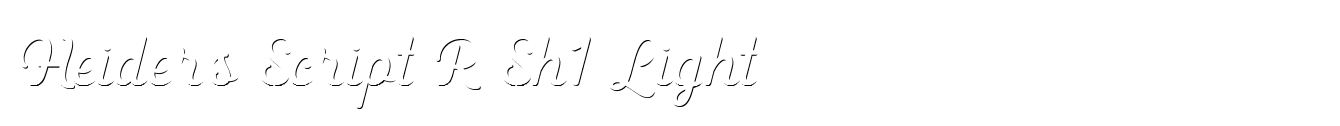 Heiders Script R Sh1 Light